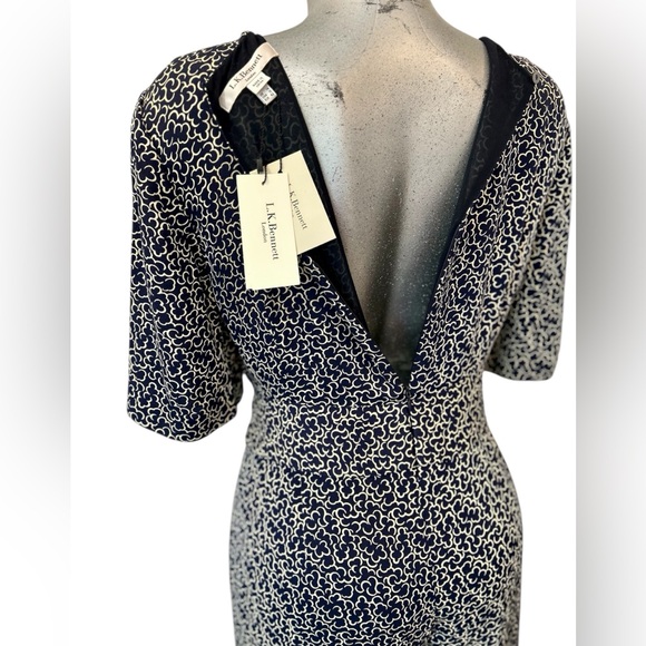 LK BENNET~ London ~ Women’s Black and White Abstract Jumpsuit - Picture 5 of 14